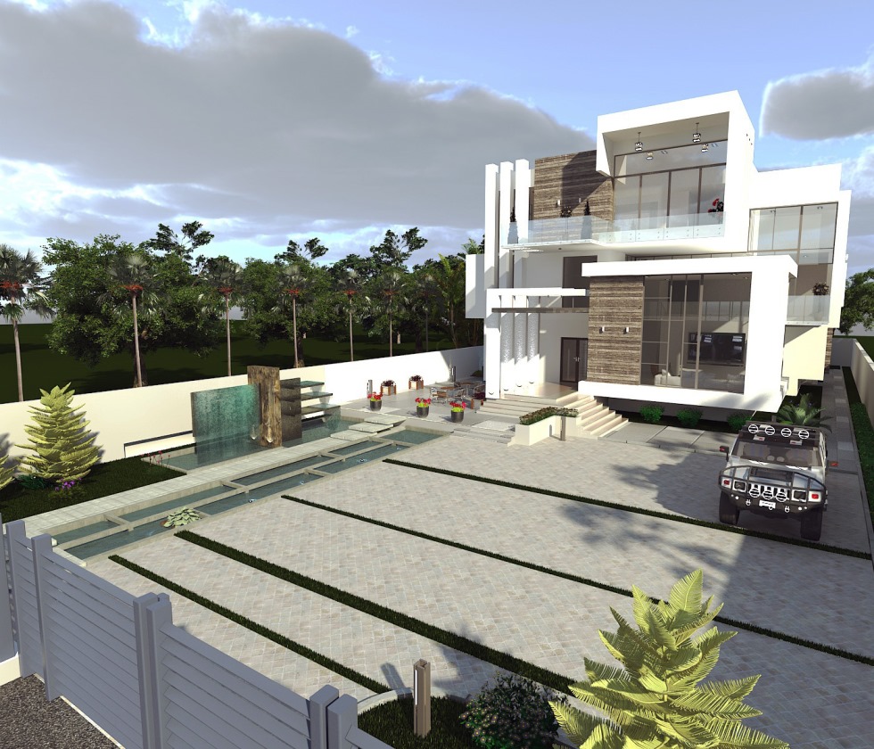 Residential Building in Pinnock Estate. Designed and Rendered for ABI Project Concepts